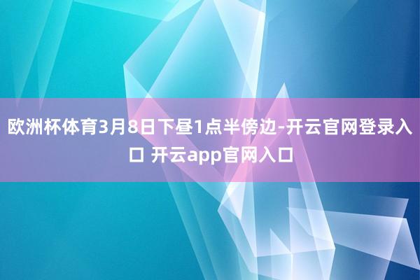 欧洲杯体育3月8日下昼1点半傍边-开云官网登录入口 开云app官网入口